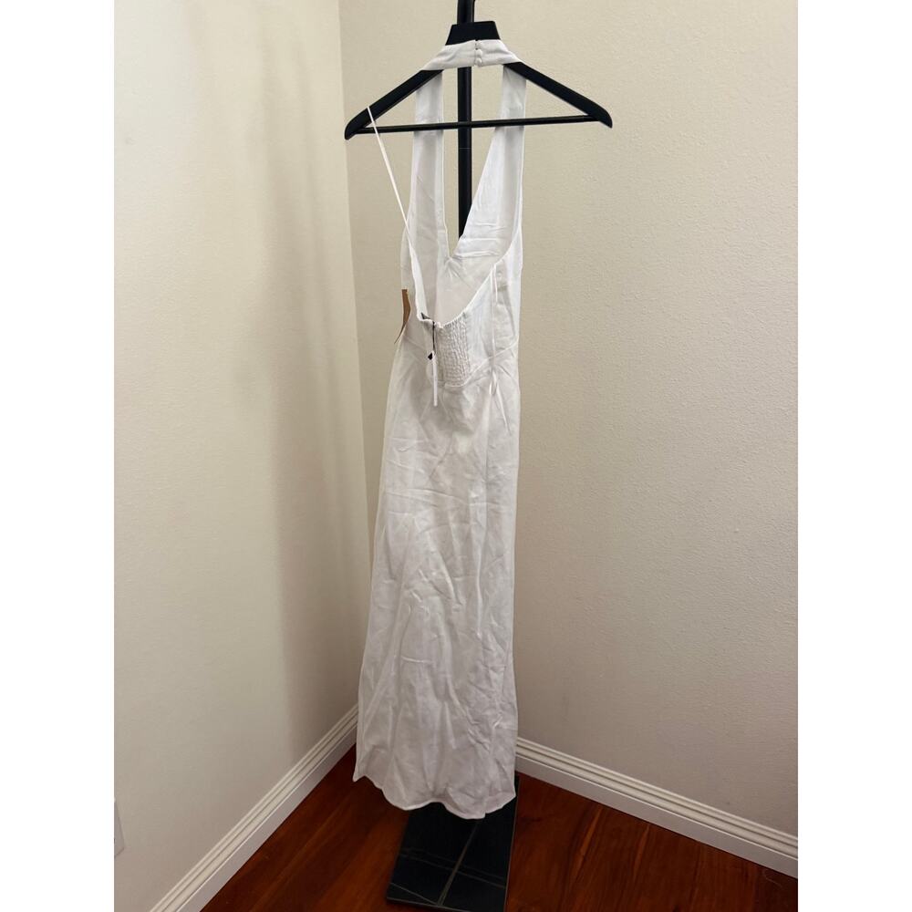 New O.P.T Ashlyn Linen dress white  $245 size 6 - Picture 6 of 6